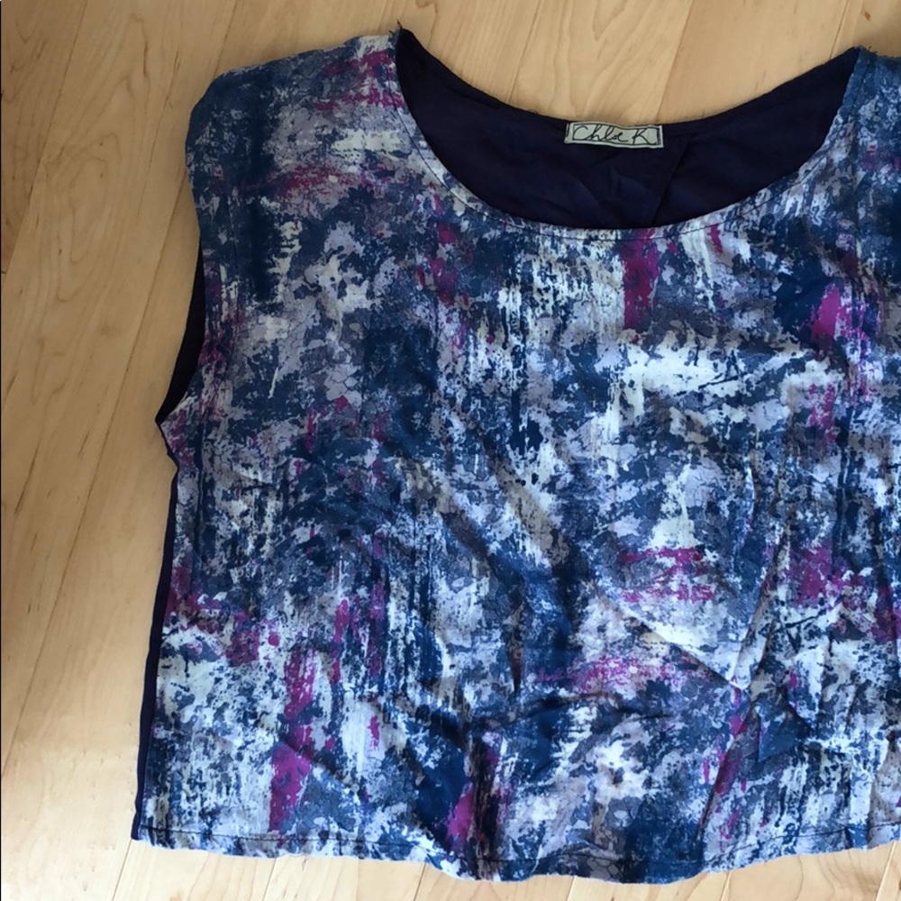 Chloe K Blouse with Open Back